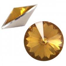 Rivoli 1122 - 12 mm point back rhinestone Topaz opal